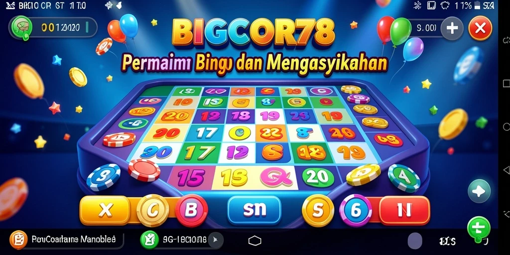 Tampilan permainan Bingo yang menarik dan interaktif.