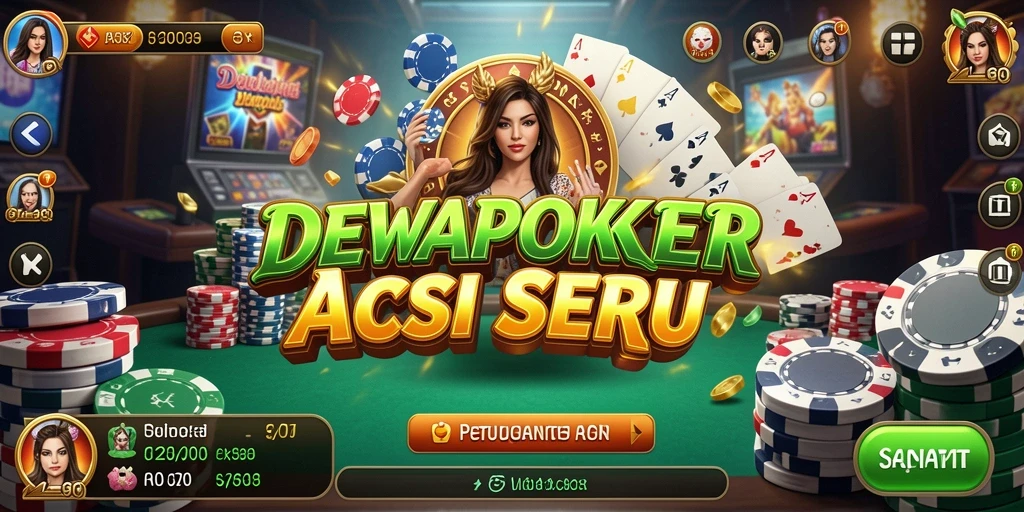 Tampilan gameplay DEWAPOKER yang menegangkan dan penuh aksi.