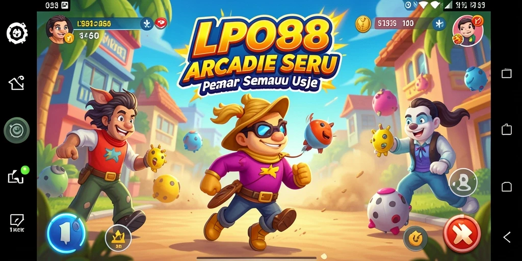 Tangkapan layar gameplay LPO88 menampilkan momen seru dalam permainan Arcade.